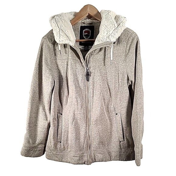 1 Madison Expedition Women's Knit Full Zip Hood Jacket Large - Picture 11 of 16
